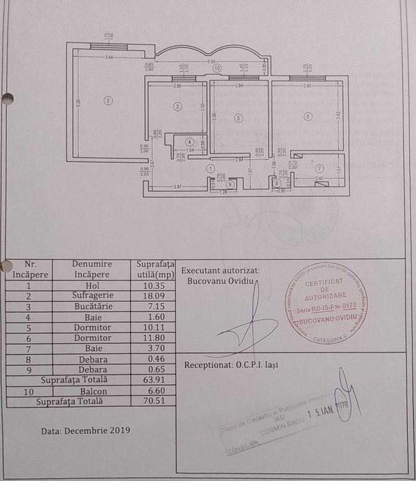 Apartament 3 camere