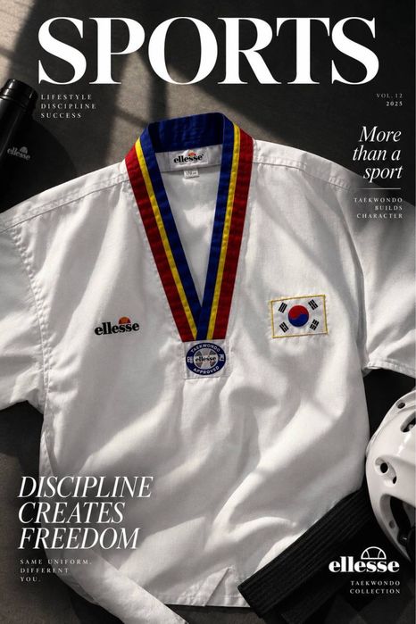 Винтажный добок (кимоно) Ellesse Taekwondo (Корея)