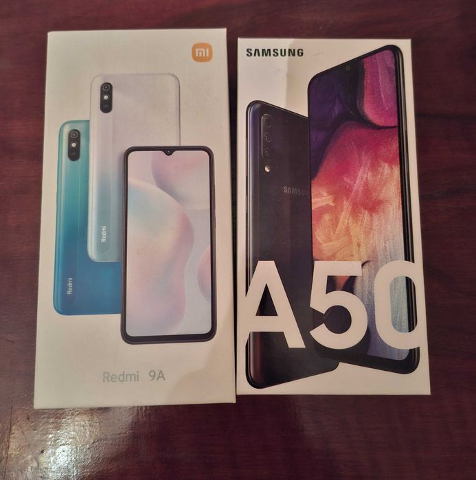 Samsung Glaxy A50 и Xiaomi Redmi 9a