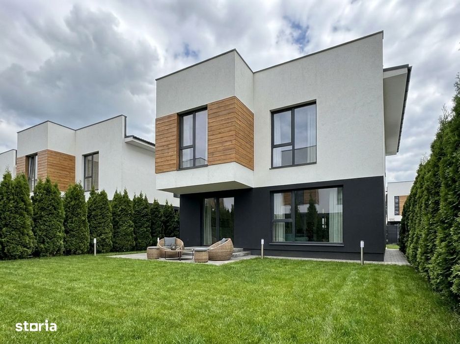 Ansamblu privat de case individuale, 5 camere, Toate utilitatile