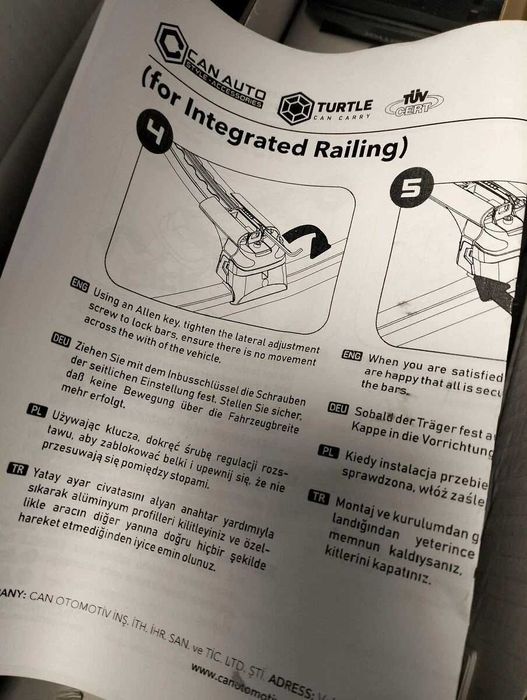 Напречни греди релси Turtle Air 2