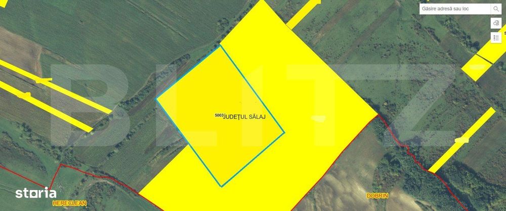 Teren agricol in suprafata  de 87000 mp, UAT Salatig