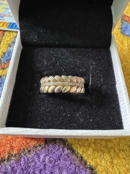 Inel Pandora argint placat cu aur