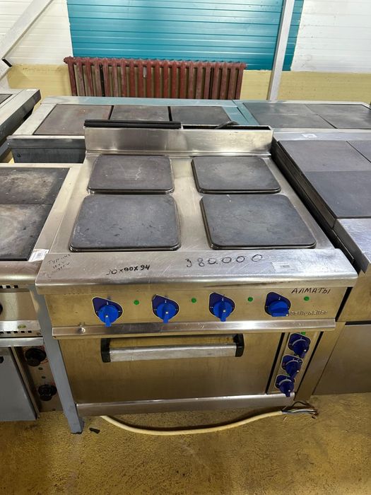 Плита 4х канфорная, оборудование