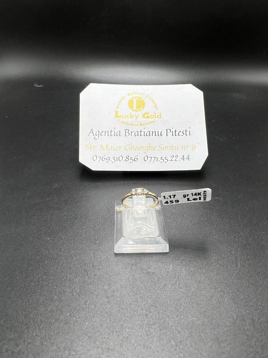 Inel aur 14k 1,18 gr marimea 8/48 cod 23028
