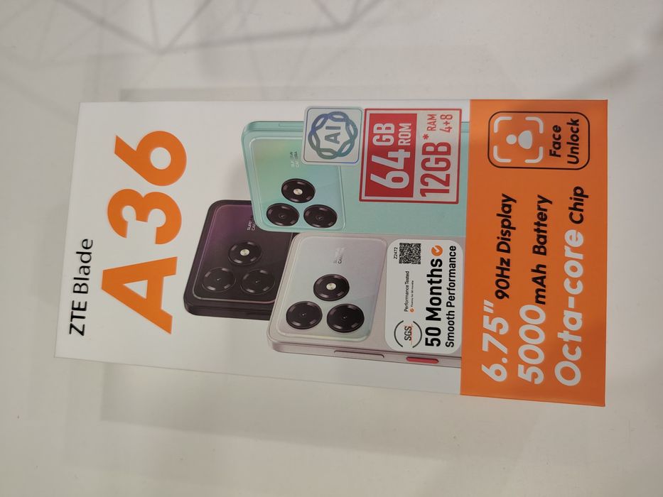 Телефон ZTE новый ни разу не пользовались.