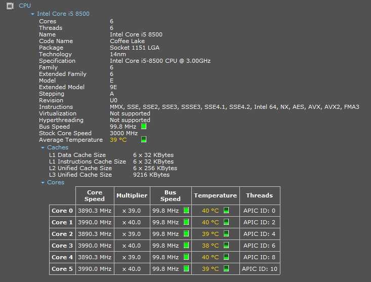 Intel Core i5-8500 Processor