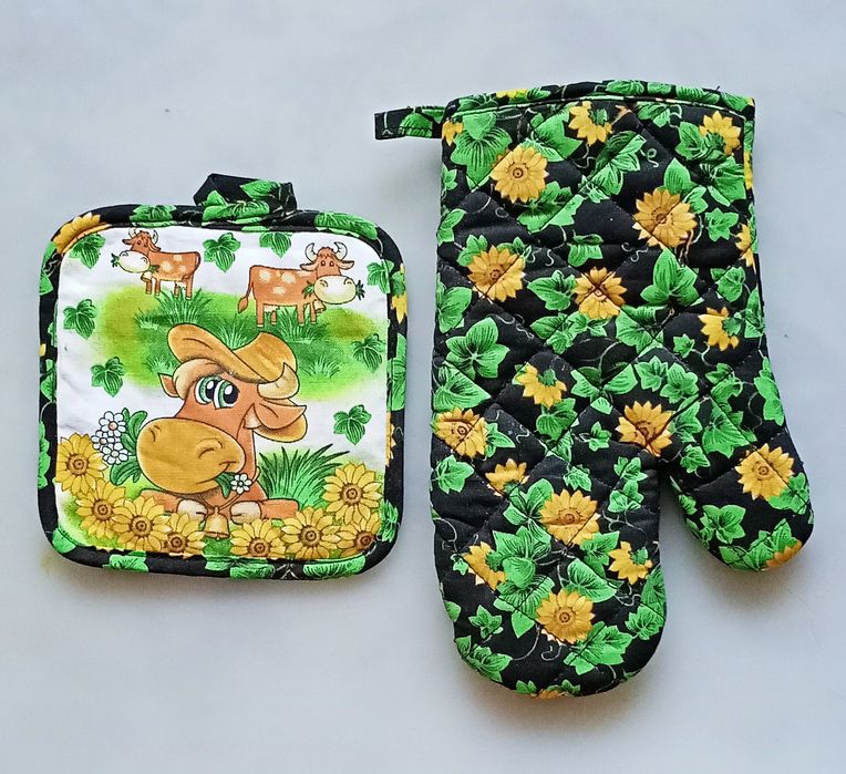 Прихватка с варежкой. Новые.