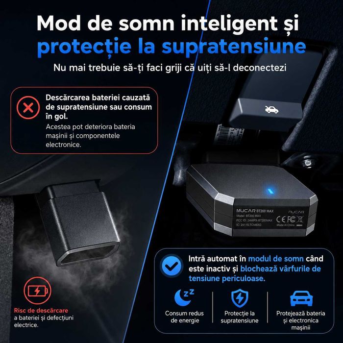 Tester diagnoza auto MUCAR BT200 MAX