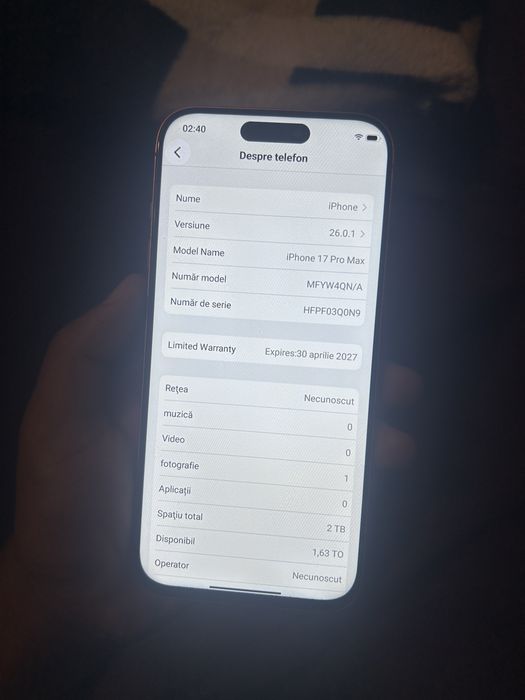 Iphone 17 pro max 2TB Feke 1:1