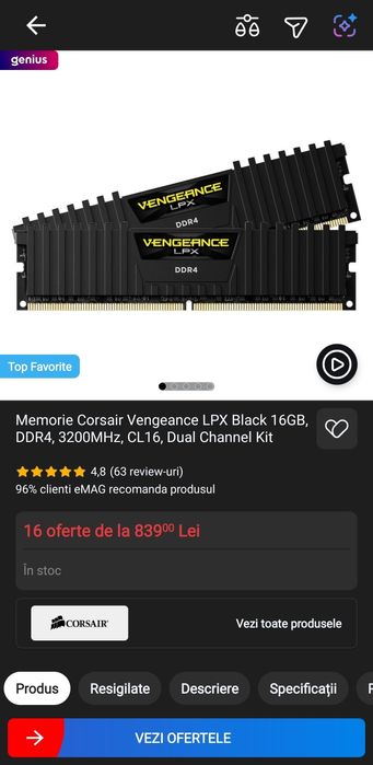 2x8 gb Ram ddr4 pc
