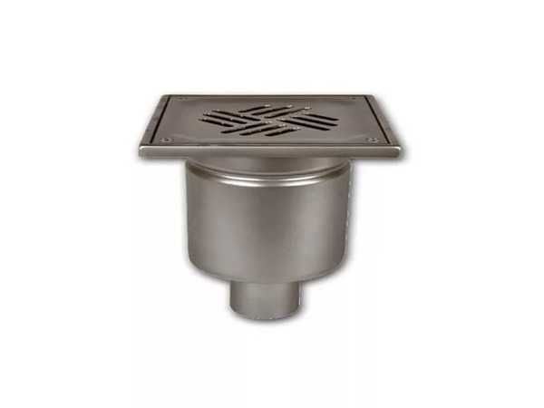 Трап нержавеющий, Размер решетки: 100х100 мм