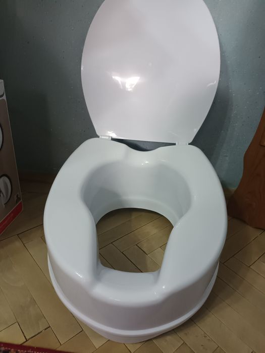 Înălțător vas wc cu capac, 15 cm, nou