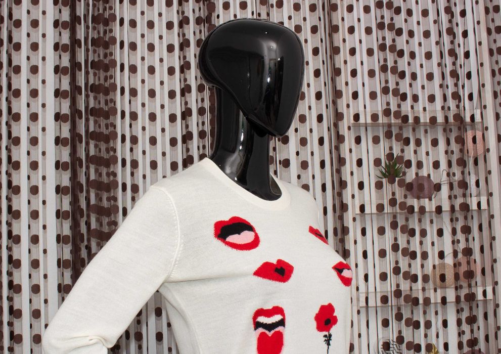 Sonia By Sonia Rykiel дамски пуловер от фина вълна екрю М