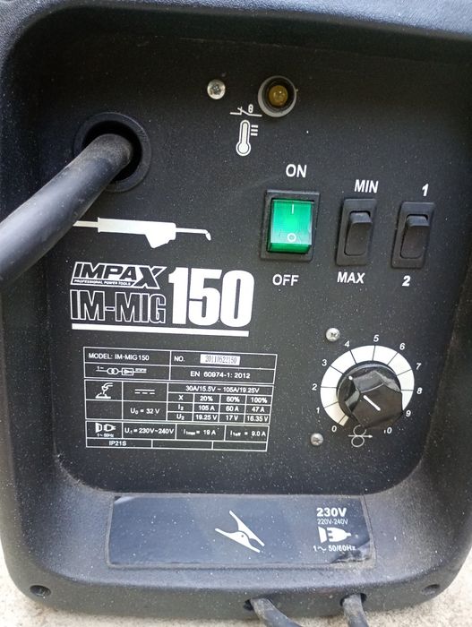 Aparat de sudură MIG/MAG Impax IM-MIG 150, 230V.
Nu trimit prin curier