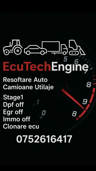 Remapare ecu (Dpf off Egr off stage1) mașini camioane Utilaje