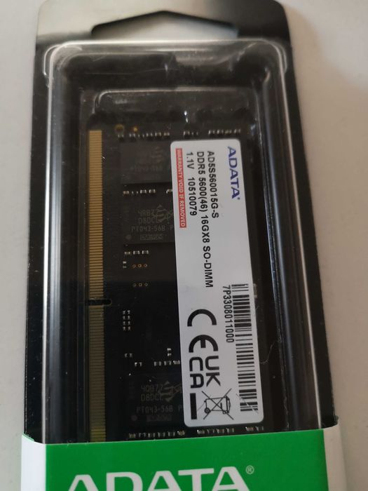 Продавам 16GB DDR5 SODIM 5600 Adata