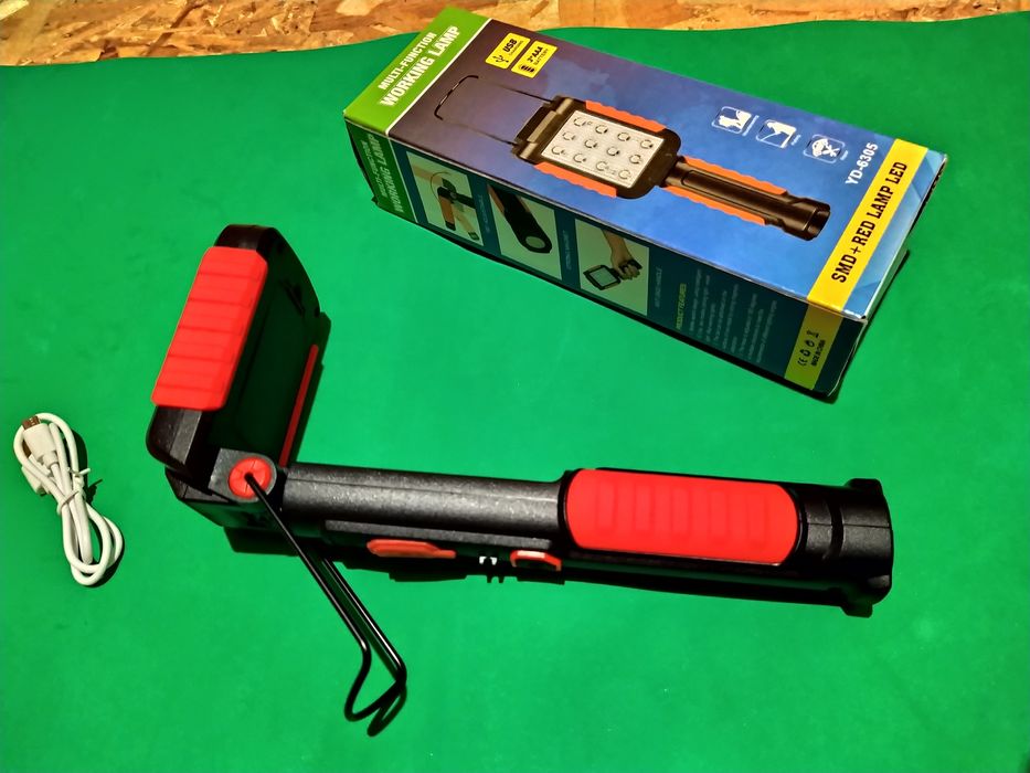 Lampa Portabila Cu Magnet Si Carlig, Cu Acumulatori, 12LED SMD