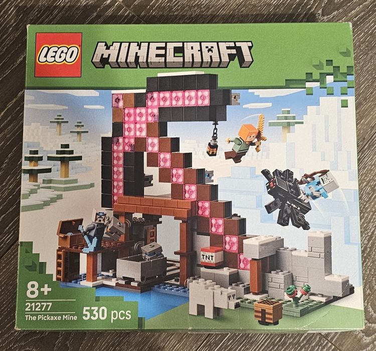 LEGO Minecraft 21277 Mina Târnăcop - 100% COMPLET (La pungi ca NOU)