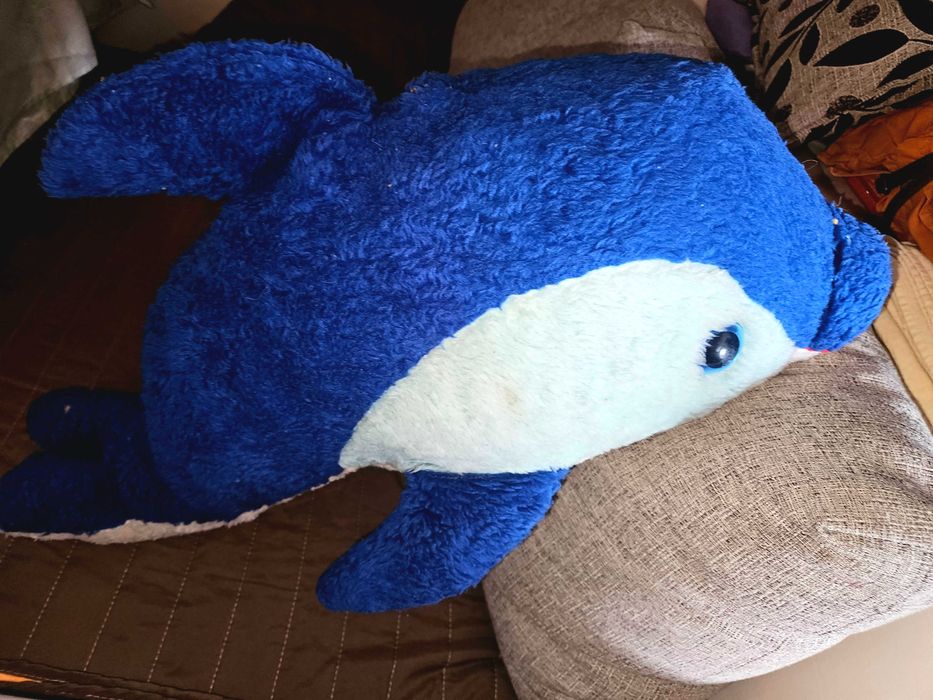 Голям плюшен делфин