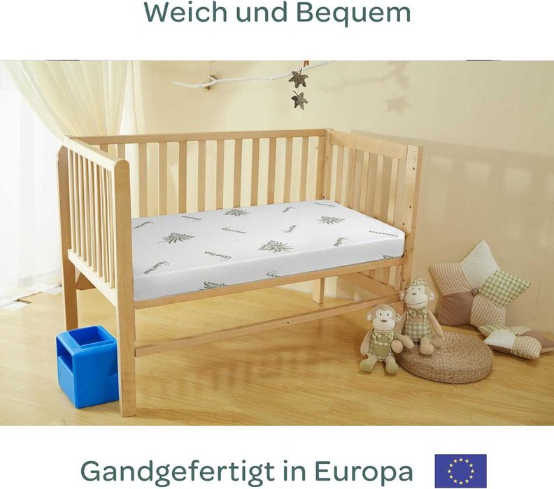 Saltea ortopedica bebe 60x120cm, tratata Aloe Vera, REDUS de la 290RON