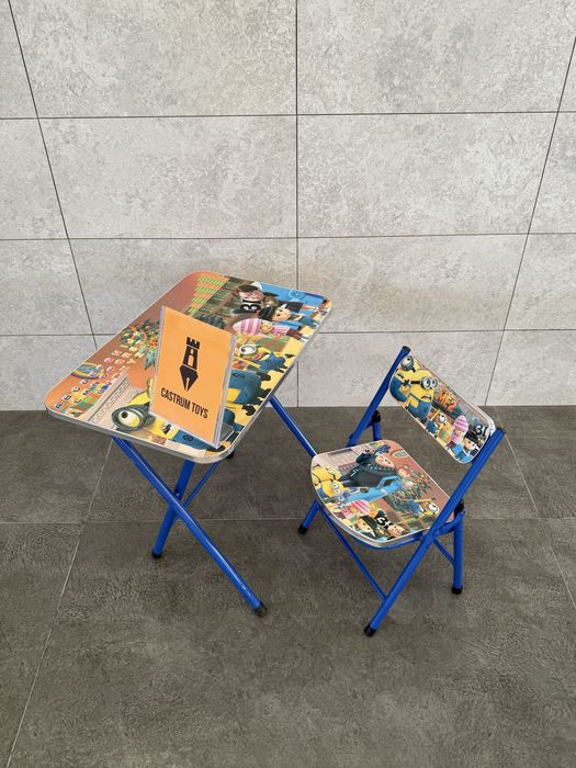 Складной детский столик со стульчико Качество очень хорошее 3-6 лет