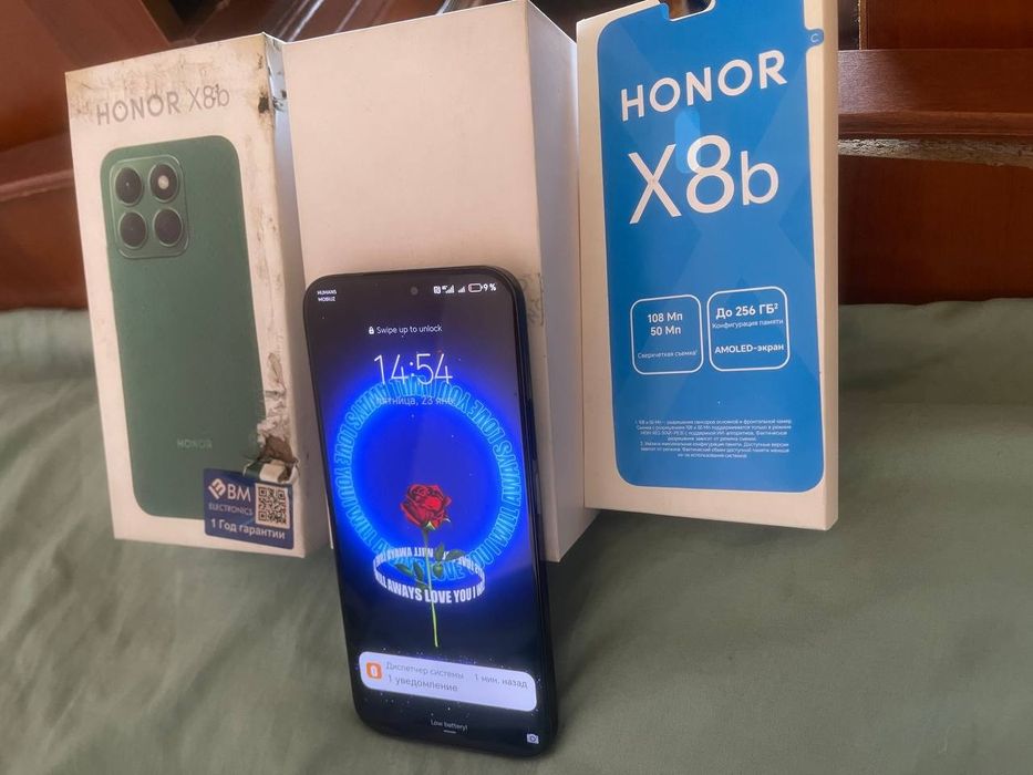 HONOR X8b. 16/256g. Kamera 108 Mp. Srochno.