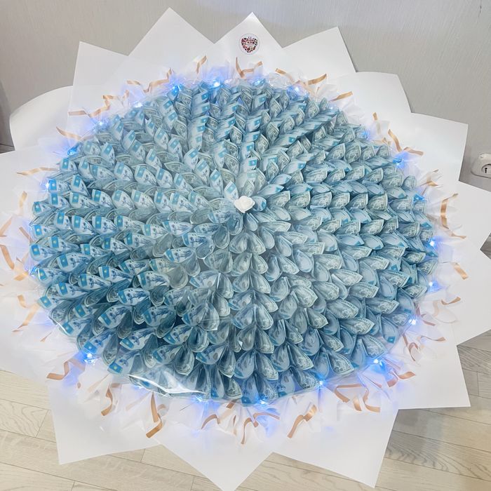 Букет денежный доларовый , цветы