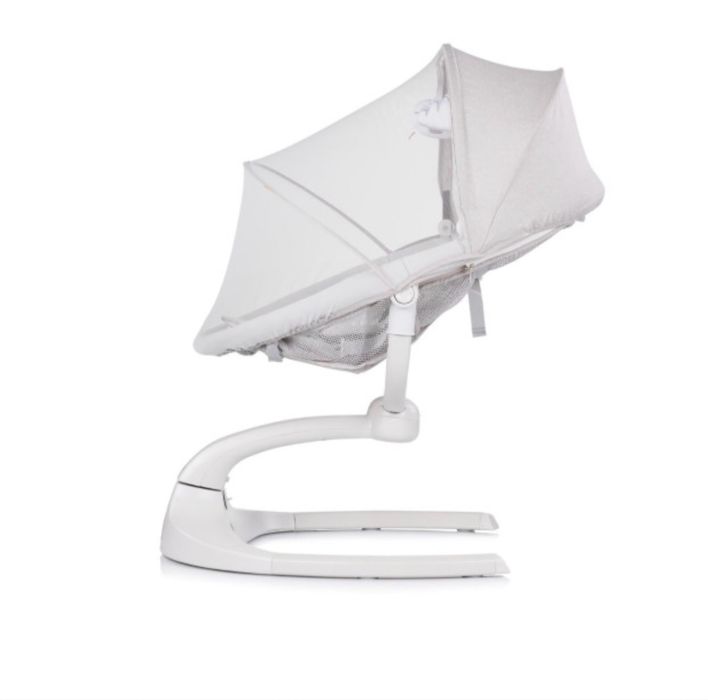 CHIPOLINO Електрическа бебешка люлка - шезлонг E-SWAY ГРАНИТ