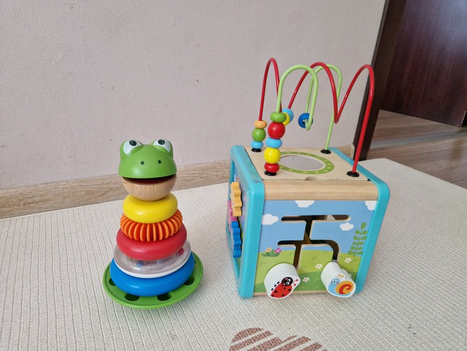 Дидактически играчки, активен куб и кула с рингове