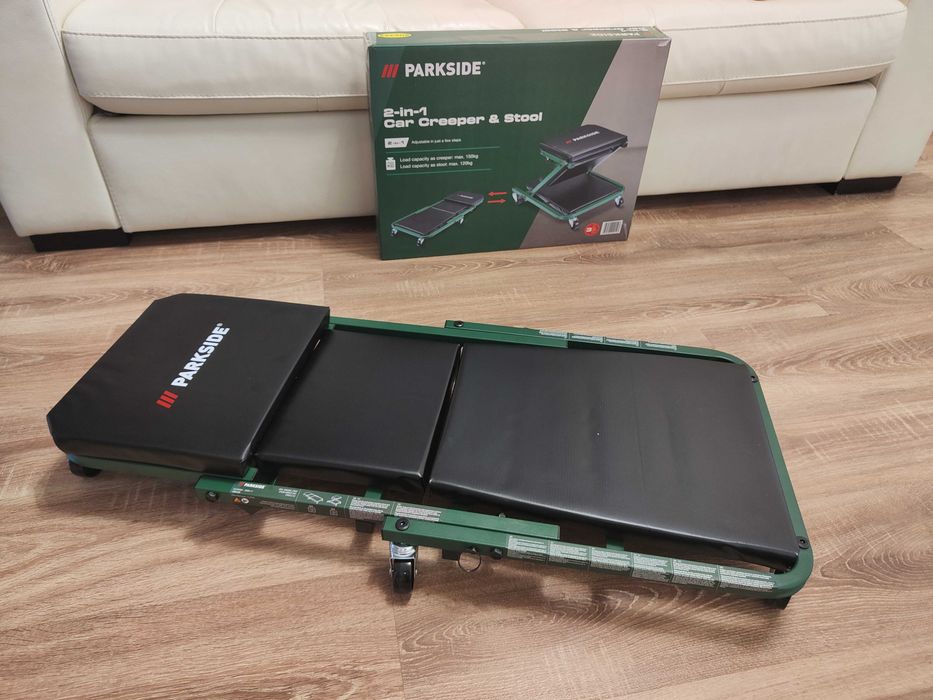 Scaun Service Auto Reparatii Auto 2in1 Placa cu roti reparatii auto și service
