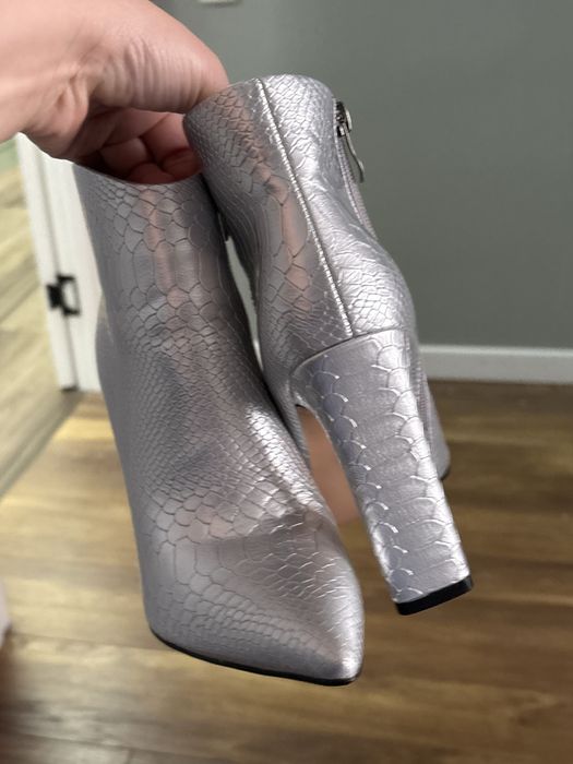 Серебристый полуботинки