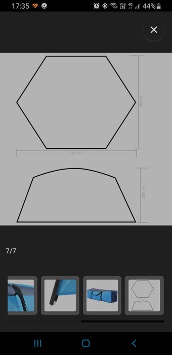 Vând cort pentru curte(piscina sau masă cu scaune)