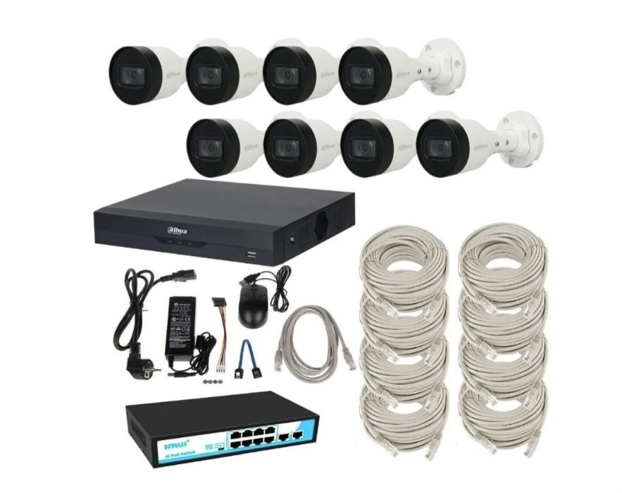 Видеокамеры коммутатор регистратор монитор кабеля