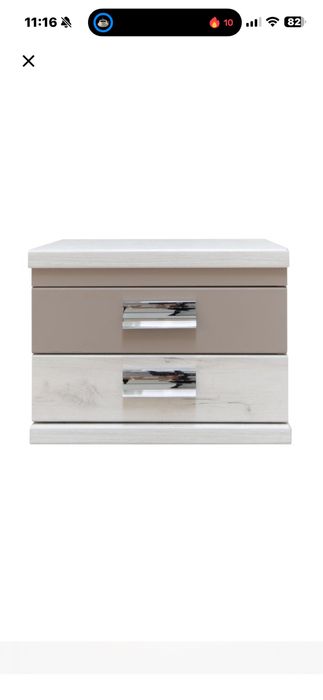 Vand pat dormitor 160x200 cu noptiere si saltea