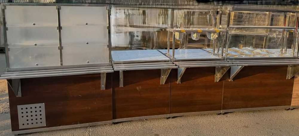 Линии раздачи из ЛДСП для столовой , общепита кафе .