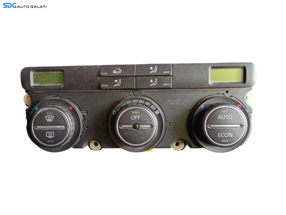 Panou Modul Unitate Comanda AC Aer Conditionat Clima Climatronic Dublu Dual Zone Volkswagen Caddy 2003 - 2010 [LC0618]