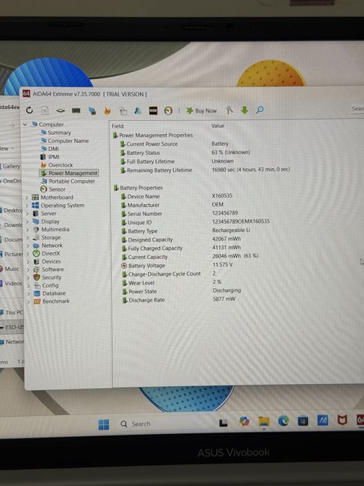 Asus vivobook 15 (2025) intel core 5 120u ozu 16gb ssd 512gb