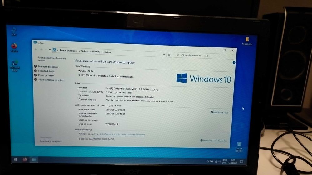 Laptop Acer aspire 5750g i7 2630qm