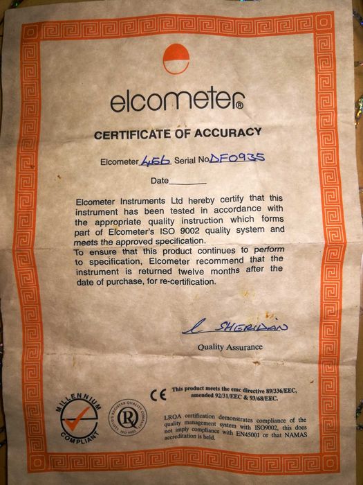 Элкометр 456 с пластинами