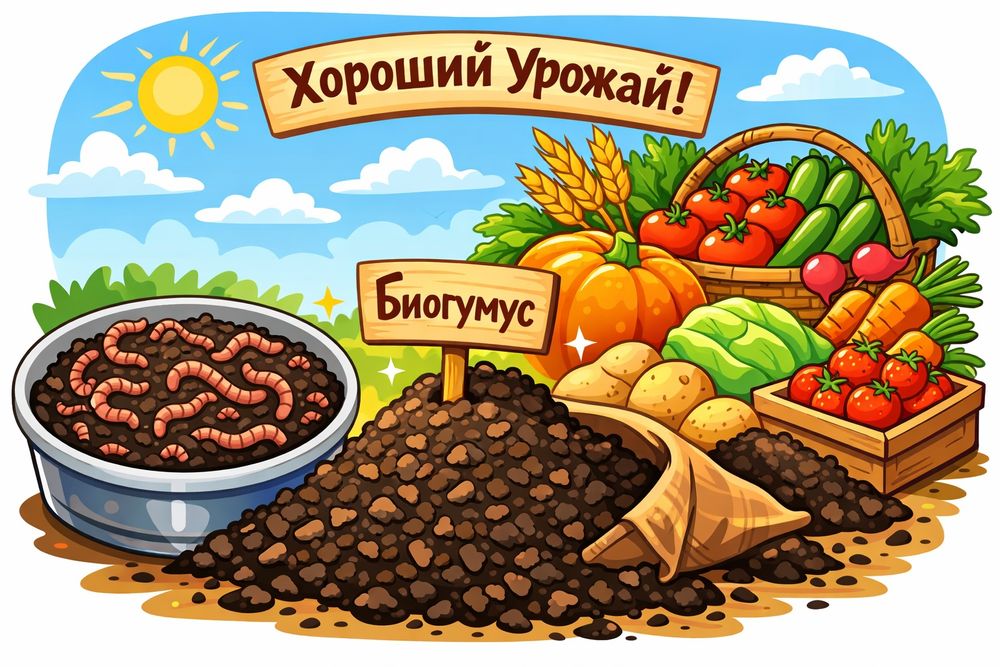 Биогумус удобрение