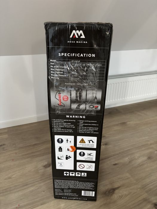 Vând placă SUP Aqua Marina Fusion sigilata