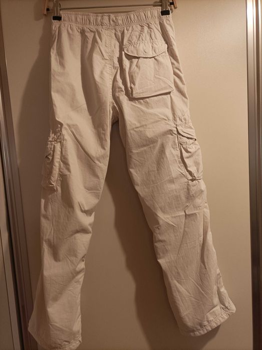 Pantaloni dublati pt timp rece, pt fete 10A, cream.