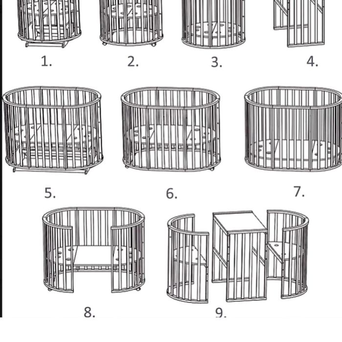 Продам кроватку детскую 9 в 1
