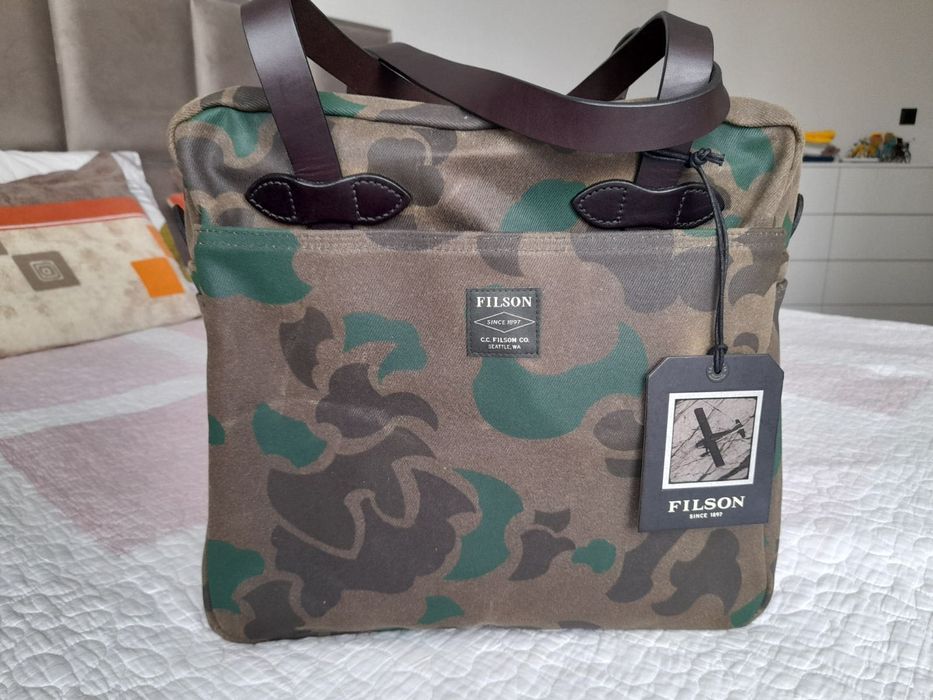 Filson Waxed Rugged Twill Tote Bag