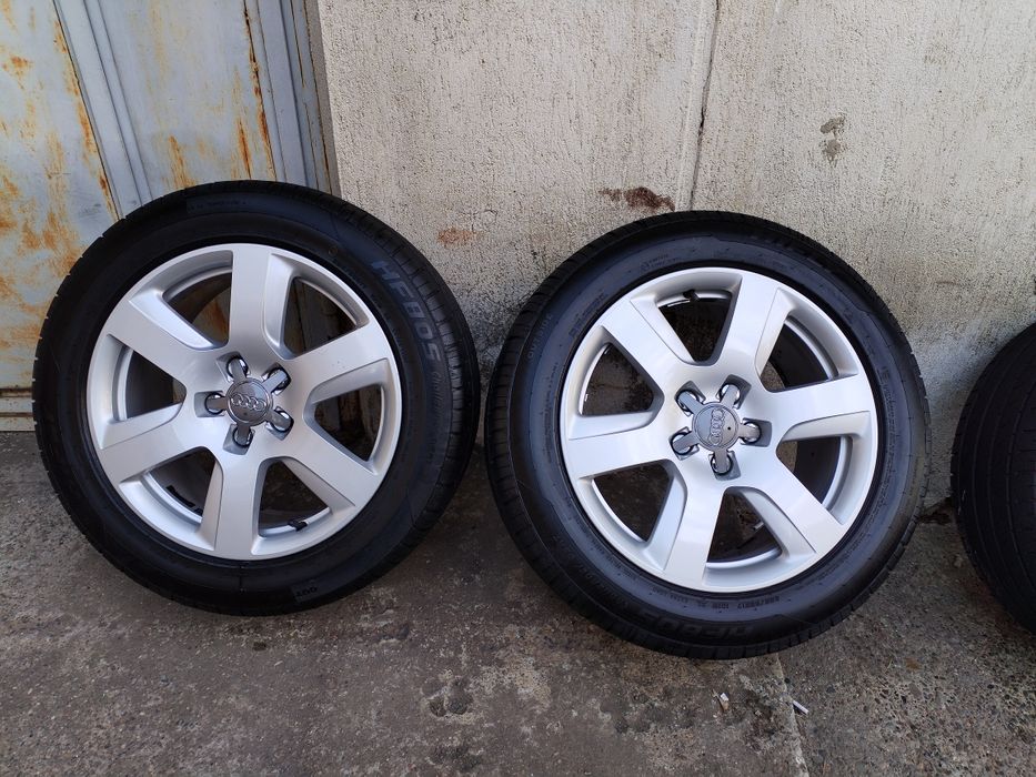 Jante Aluminiu Audi A6 C7 5x112 R17 +Anvelope Noi de Vară 225 55 R17