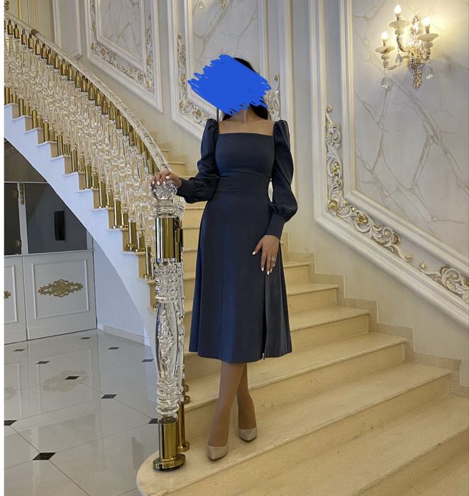 Вечернее синее платье от Lichi