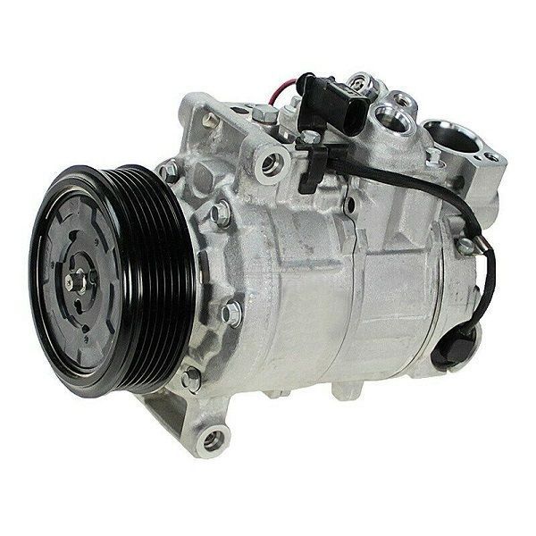 Compresor aer conditionat Audi A4 (B6/B7), 2000-2007, A6 (C6), 2004-2012; Seat Exeo 2008-2013; rola curea 100 mm, 6 caneluri, de tip Denso: 6SEU14C, Polcar Polonia