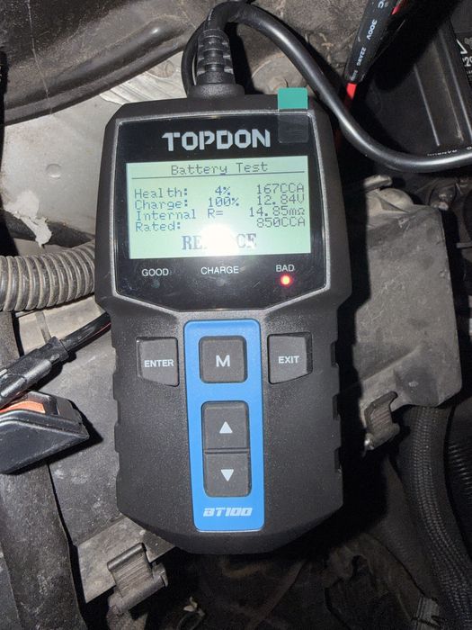 Тестер з акумулатори