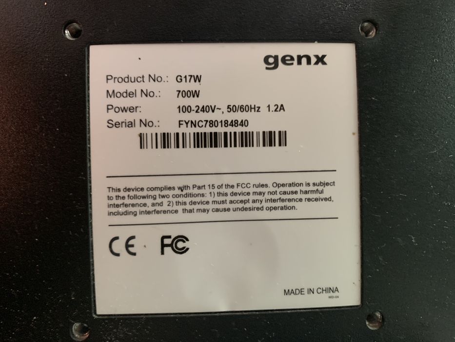 Монитор genx 60Hz